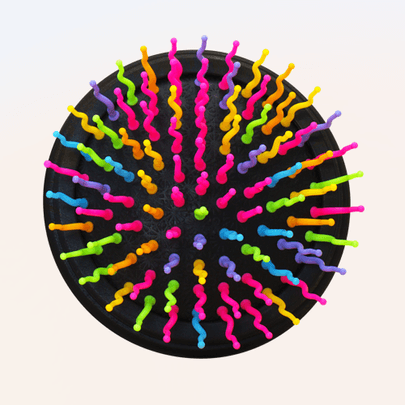 [EYECANDY] Расчёска для деликатного ухода Rainbow Volume S Brush Compact Black