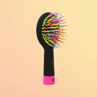 [EYECANDY] Расчёска для деликатного ухода Rainbow Volume S Brush Medium Black