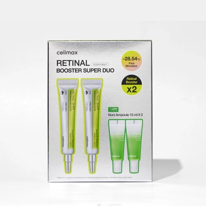 [celimax] Двойной набор с ретиналем Retinal Booster Double Set (Точечный крем бустер 15мл*2шт + Освежающая ампула 10мл*2шт)
