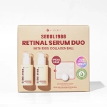 [KSECRET] Двойной набор с женьшенем и ретиналем Retinal Black Ginseng Serum Double Set (Сыворотка с липосомальным ретиналем 30мл*2шт + Капсулы-бустеры с гидролизованым коллагеном 7 капсул)