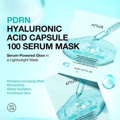 [Anua] Маска для лица PDRN Hyaluronic Acid Capsule 100 Serum Mask (10шт)