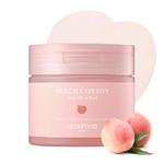 [Skinfood] Мягкие увлажняющие пэды Peach Cotton Zinc PCA Pad 70шт