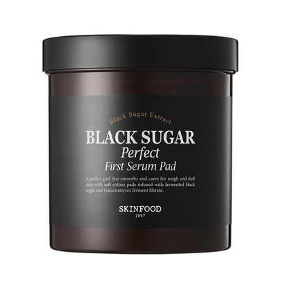 [Skinfood] Пэды для гладкости и сияния кожи Black Sugar Perfect First Serum Pad 60шт