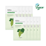 [Skinfood] Тканевые маски с экстрактом винограда Shine Muscat Cica Daily Mask 10шт