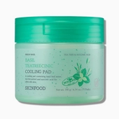 [Skinfood] Охлаждающие пэды Basil Tea Tree Clinic Cooling Pad 70шт