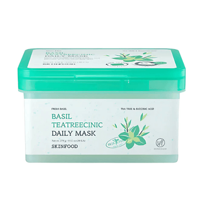 [Skinfood] Тканевые маски Basil Tea Tree C-Nic Daily Mask 30шт