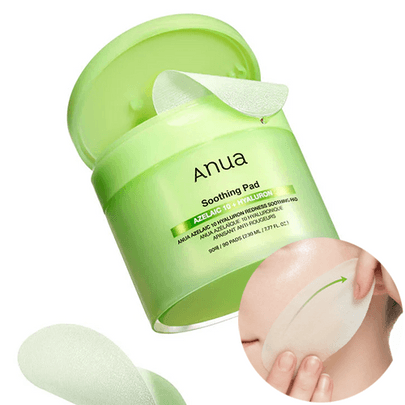 [Anua] Успокаивающие тонер-пэды Azelaic Acid 10 Hyaluron Redness Soothing Pad 90шт