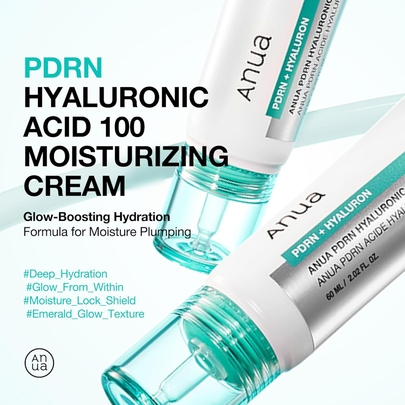 [Anua] Увлажняющий крем PDRN Hyaluronic Acid 100 Moisturizing Cream 60мл