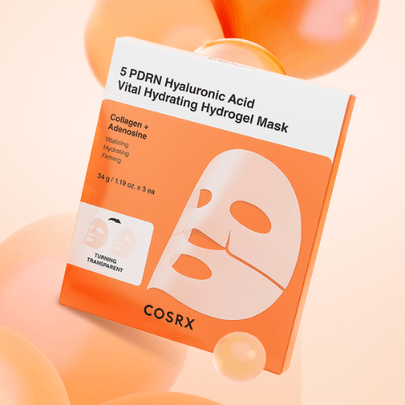 [COSRX] Гидрогелевые маски 5 PDRN Hyaluronic Acid Vital Hydrating Hydrogel Mask 3шт.