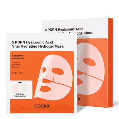 [COSRX] Гидрогелевые маски 5 PDRN Hyaluronic Acid Vital Hydrating Hydrogel Mask 3шт.