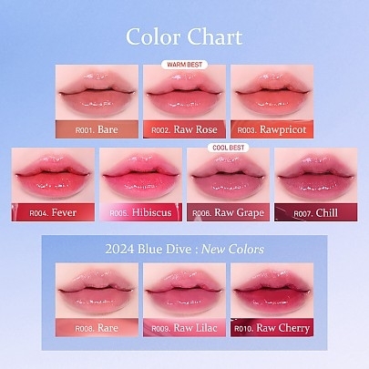 [hince] Тинт для губ Raw Glow Gel Tint (19 оттенков на выбор)