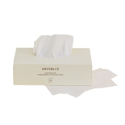 [HEVEBLUE] Лицевые полотенца Unbleached 100% Cotton Face Towel (60шт)
