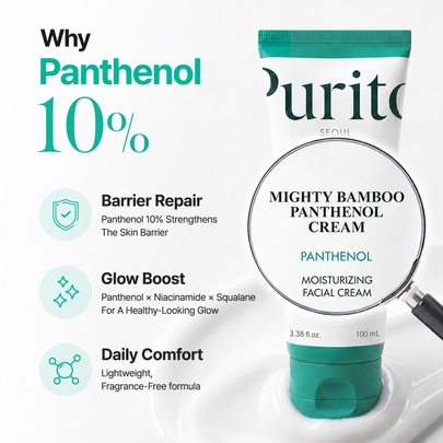 [Purito Seoul] Крем с бамбуком и пантенолом Mighty Bamboo Panthenol Cream 100мл