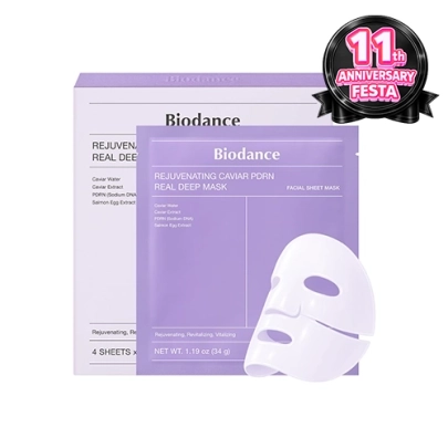 [Biodance] Маска Rejuvenating Caviar PDRN Real Deep Mask (4шт)