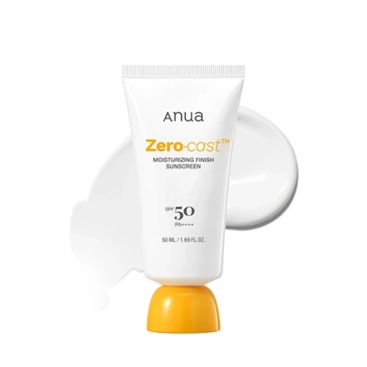 [Anua] Увлажняющий солнцезащитный крем Zero-cast Moisturizing Finish Sunscreen 50мл