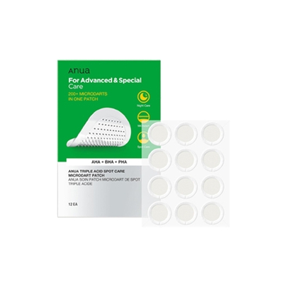[Anua] Микроигольные патчи для точечного ухода Triple Acid Spot Care Microdart Patch (12шт)