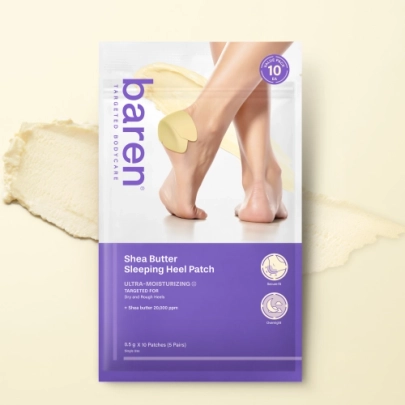 [baren] *обновление* Патчи для пяток с маслом ши Shea Butter Sleeping Heel Patch (10 пластырей в упаковке)