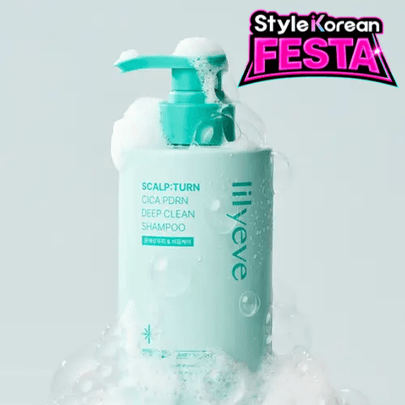 [lilyeve] Шампунь для глубокого очищения Scalp:turn cica pdrn deep clean shampoo 500г