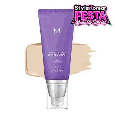 [Missha] Сыворотка BB-крем M Perfect Cover Serum BB Cream 50ml (4 оттенка)