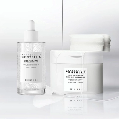 [SKIN1004] Набор для осветления тона Tone Brightening Dark Spot Ampoule & Pad