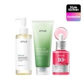 [Anua] 3-шаговый набор 3-Step Glass Skin Beginner