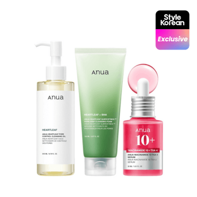 [Anua] 3-шаговый набор 3-Step Glass Skin Beginner