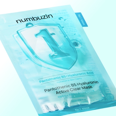 [Numbuzin] Маска No.1 Pantothenic B5 Hyaluronic Active Clear Mask (5шт)
