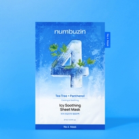 [Numbuzin] Тканевая маска No.4 Icy Soothing Sheet Mask (5шт)