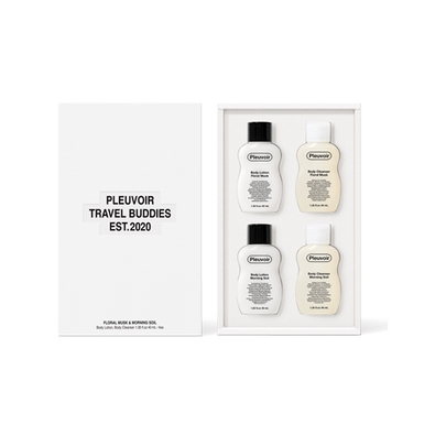 [Pleuvoir] Тревел-набор Body Wash & Lotion «Travel Buddies» (Floral Musk & Morning Soil)