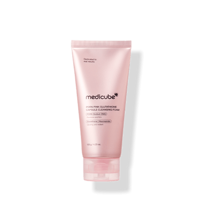 [MEDICUBE] Очищающая пенка PDRN Pink Glutathione Capsule 120г