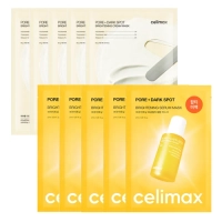 [celimax] Крем для сужения пор и осветления темных пятен + Сывороточная маска (5 шт. + 5 шт.)