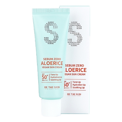 [Be The Skin] Веганский солнцезащитный крем Sebum Zero Aloerice 50мл SPF50+ PA++++
