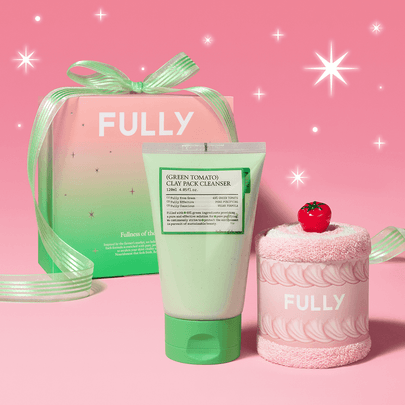 [FULLY] Очищающий глиняный пак Green Tomato 120мл + набор с полотенцем