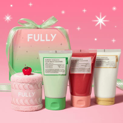 [FULLY] Очищающий глиняный пак Green Tomato 120мл + набор с полотенцем