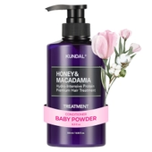 [KUNDAL] Протеиновая маска для волос с мёдом и макадамией 500мл #Baby Powder