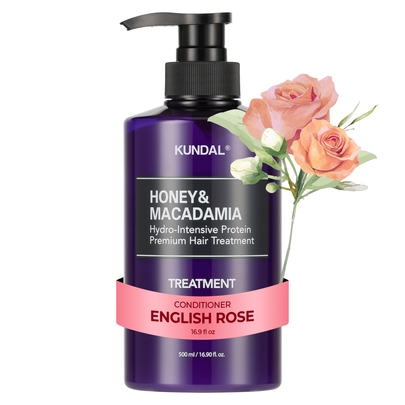 [KUNDAL] Протеиновая маска для волос с мёдом и макадамией 500мл #English Rose