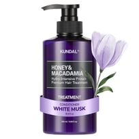 [KUNDAL] Протеиновая маска для волос с мёдом и макадамией 500мл #White Musk