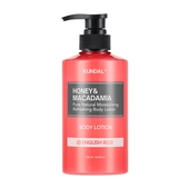 [KUNDAL] Лосьон для тела с мёдом и макадамией 500мл #English Rose