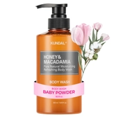 [KUNDAL] Гель для душа с мёдом и макадамией 500мл #Baby Powder