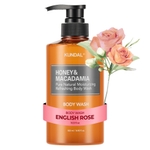 [KUNDAL] Гель для душа с мёдом и макадамией 500мл #English Rose