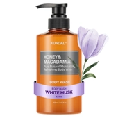 [KUNDAL] Гель для душа с мёдом и макадамией 500мл #White Musk