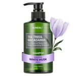 [KUNDAL] Шампунь глубокого очищения с чайным деревом и макадамией 500мл #White Musk