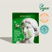 [Mary&May] Маска Vegan Collagen Fresh Aloe (30г×4шт)