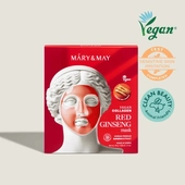 [Mary&May] Маска Vegan Collagen Red Ginseng (30г×4шт)