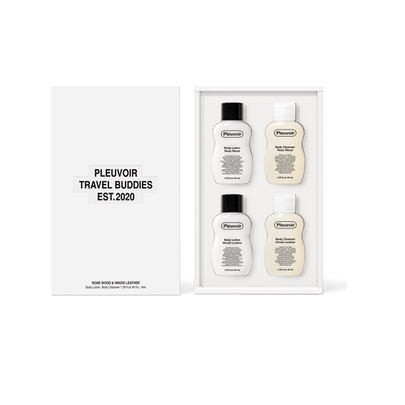 [Pleuvoir] Дорожный набор Body Wash & Lotion (Rose Wood & Hinoki Leather)