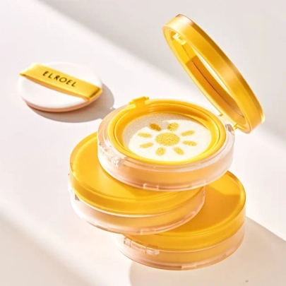[ELROEL] Солнцезащитный кушон Pang Pang Big Sun Cushion Plus Yellow (25г)