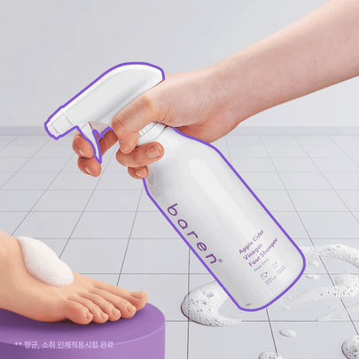 [baren] Шампунь для ног с яблочным уксусом 400мл