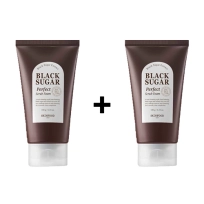 [Skinfood] ★1+1★  *renewal* Пенка-скраб Black Sugar Perfect 180мл