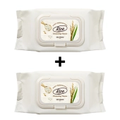 [Skinfood] ★1+1★  *renewal* Осветляющие очищающие салфетки Rice Daily Brightening (80шт)