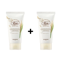 [Skinfood] ★1+1★  *renewal* Пенка-скраб Rice Daily Brightening 150мл